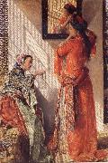 John Frederick Lewis Private Conversation oil on canvas